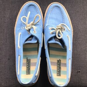 Sperry Topsider women’s shoes. Sky blue. Size 9M.